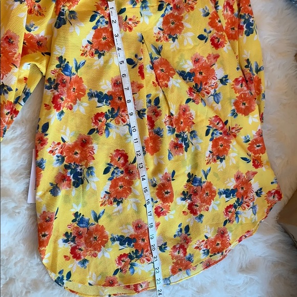 Status Grassley off shoulder blouse yellow floral - Picture 16 of 16